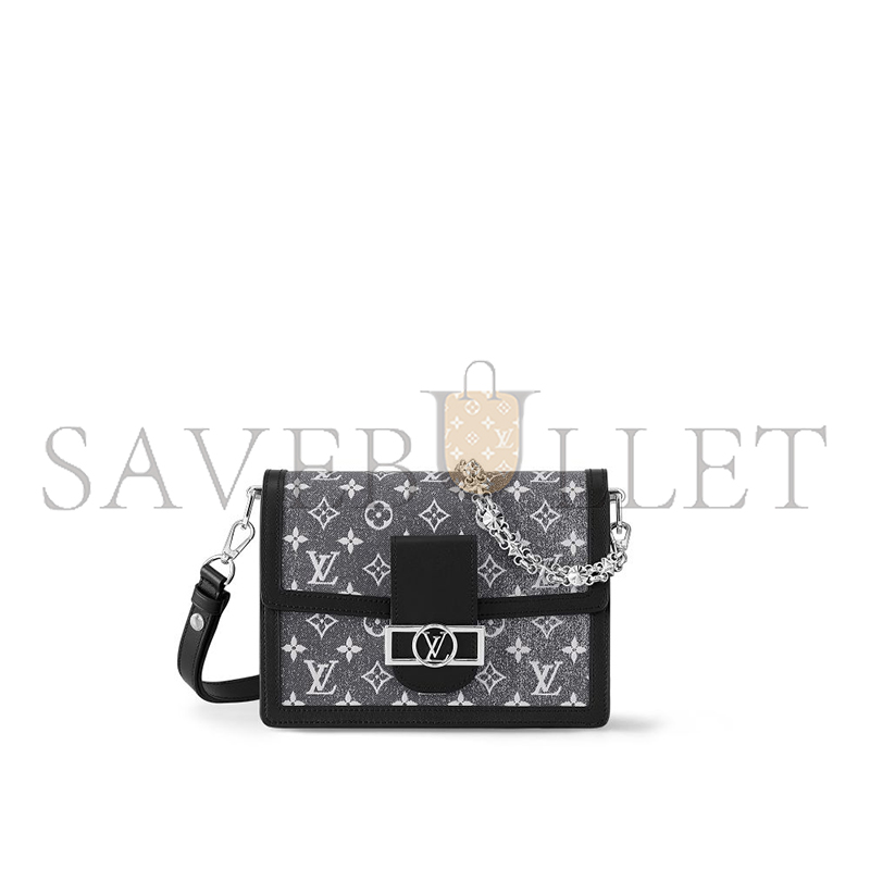 LOUIS VUITTON DENIM DAUPHINE MM M21458 (25*17*10.5cm)